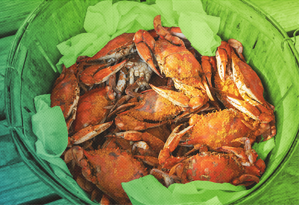 Steamed Blue Crabs with Old Bay